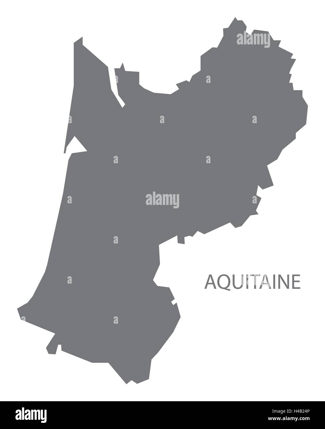 Aquitaine France Site gray Illustration de Vecteur
