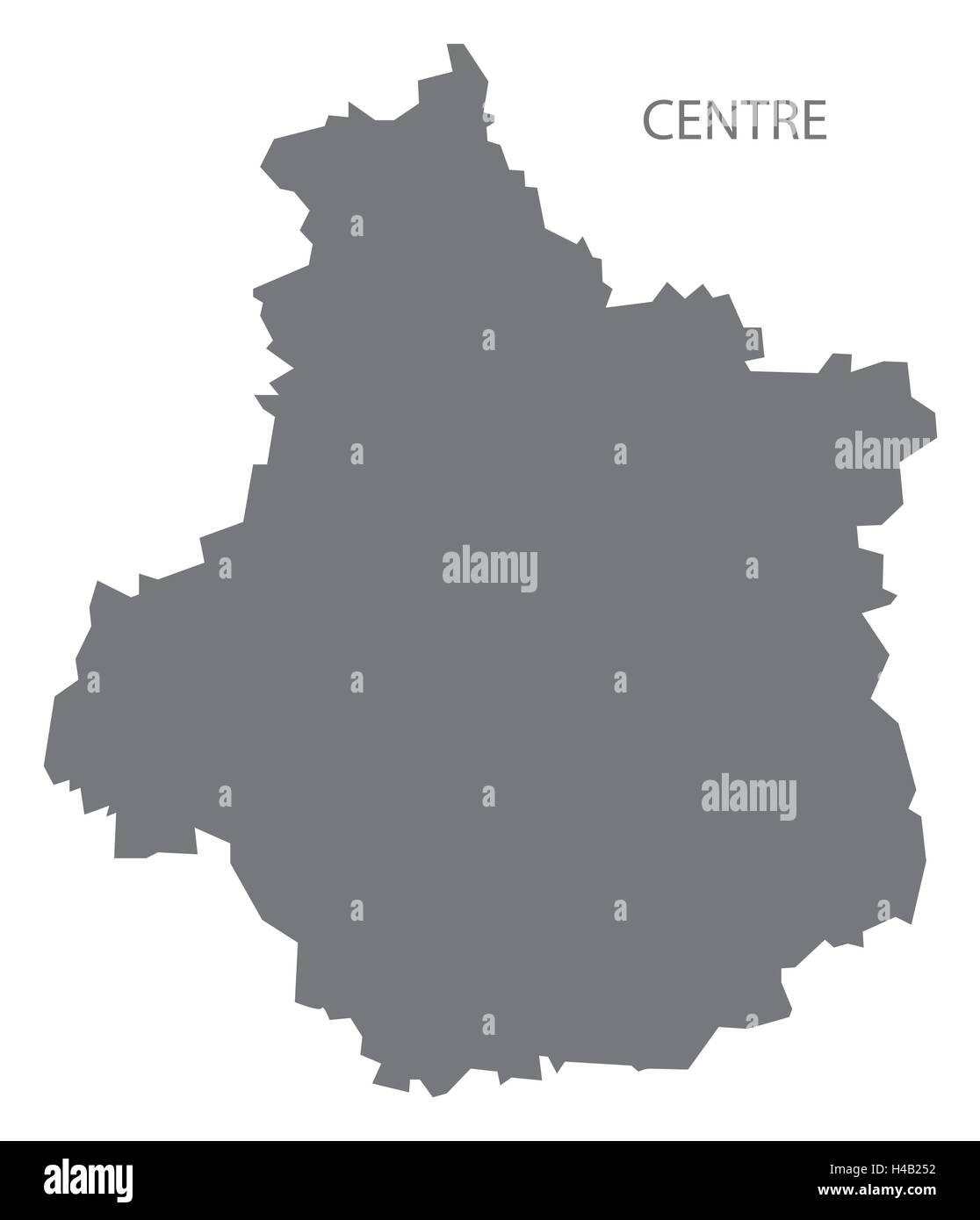 France Carte centre gray Illustration de Vecteur