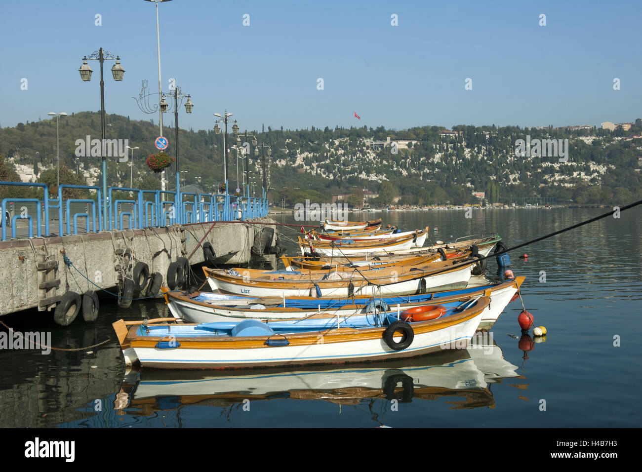 La Turquie, Istanbul, Eyüp, bateau, de l'investisseur Banque D'Images