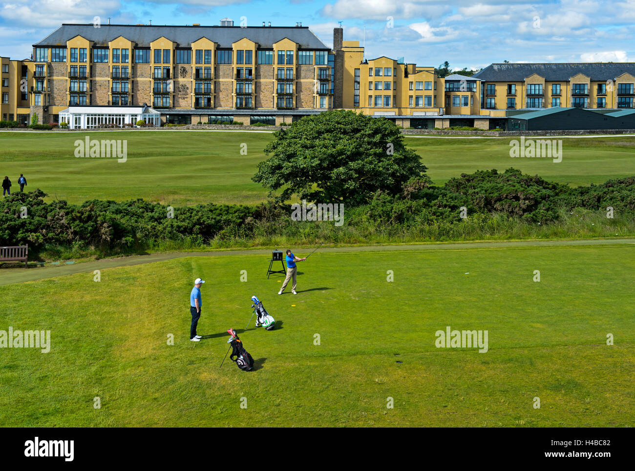 Old Course Hotel, St Andrews Links Golf Course, St Andrews, Fife, Scotland, United Kingdom Banque D'Images