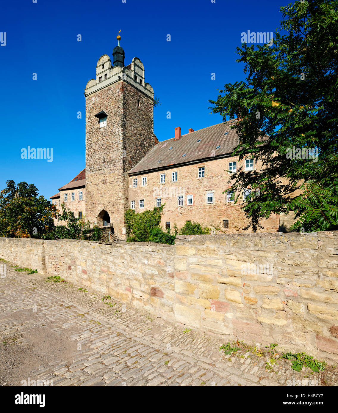 Allemagne (Saxe-Anhalt), château Aalberg Banque D'Images