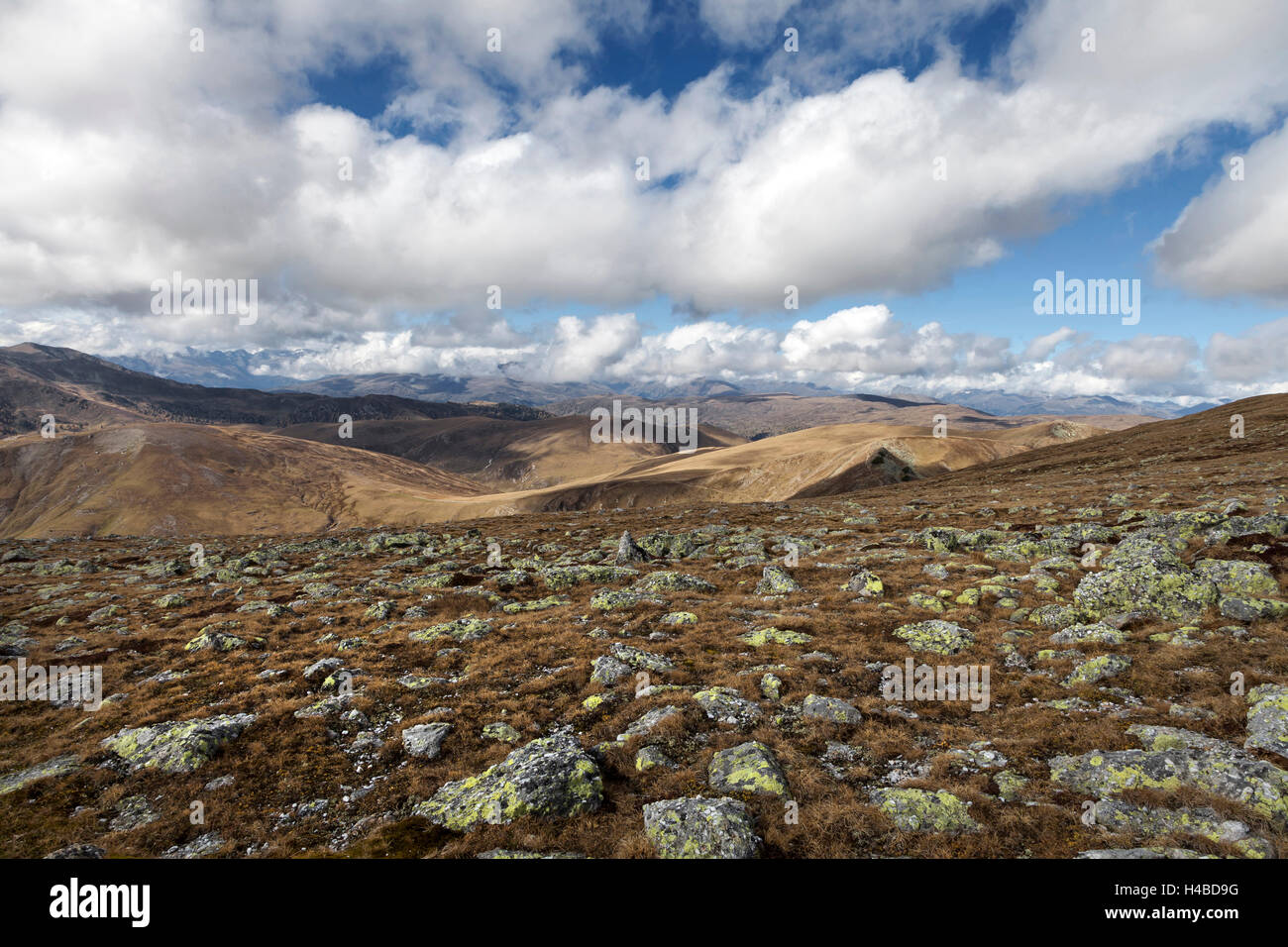 L'automne dans les montagnes de Nock, Autriche Banque D'Images