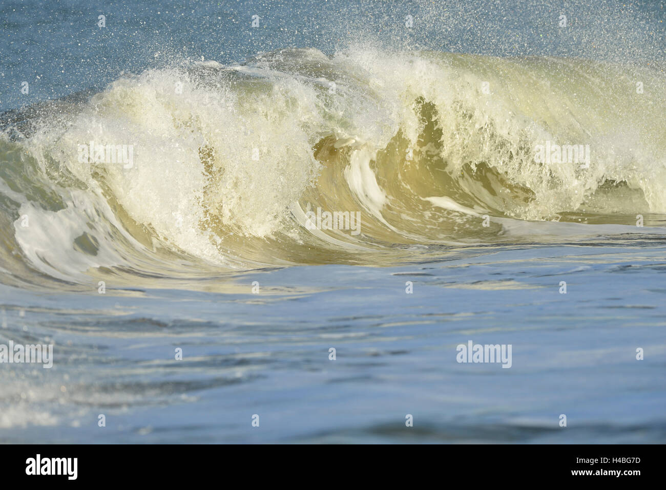 Déferlante, Helgoland, Dune, Mer du Nord, île, Schleswig Holstein, Allemagne Banque D'Images