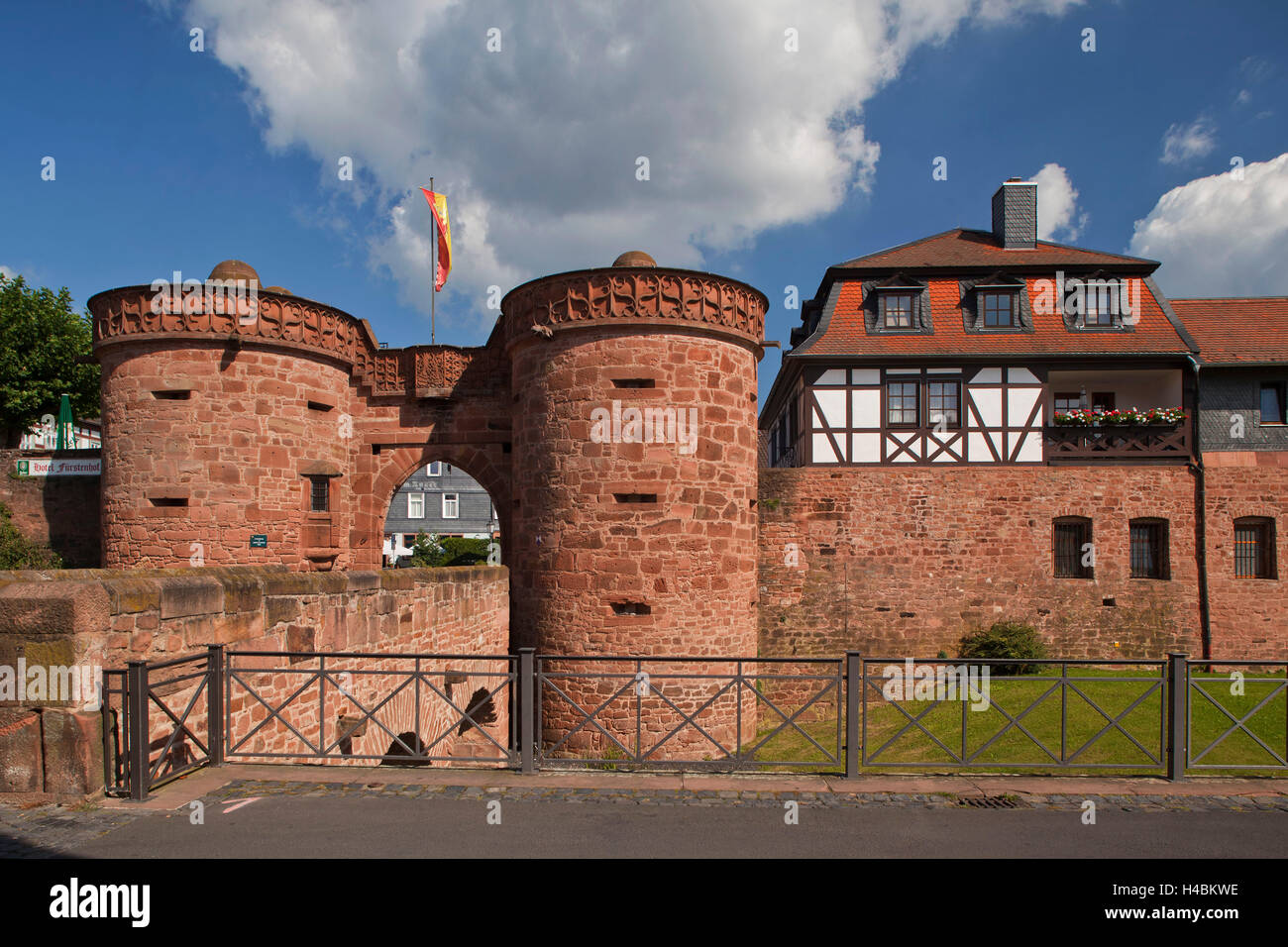 Allemagne, Hesse, Wetterau, Büdingen, Jerusalemer Tor (Porte de Jérusalem), Banque D'Images