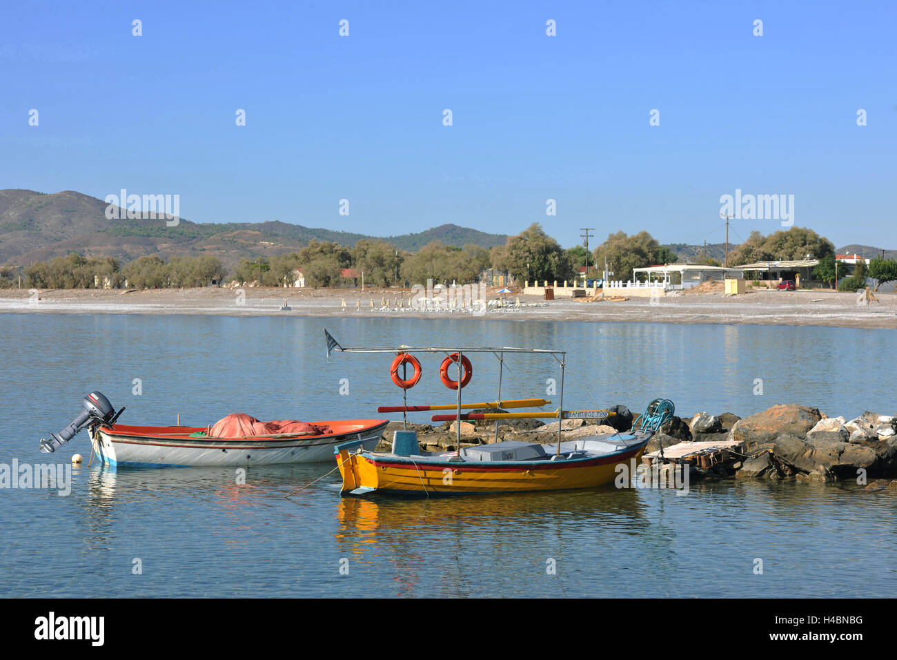 La Grèce, Rhodes, Charaki, South Beach Banque D'Images