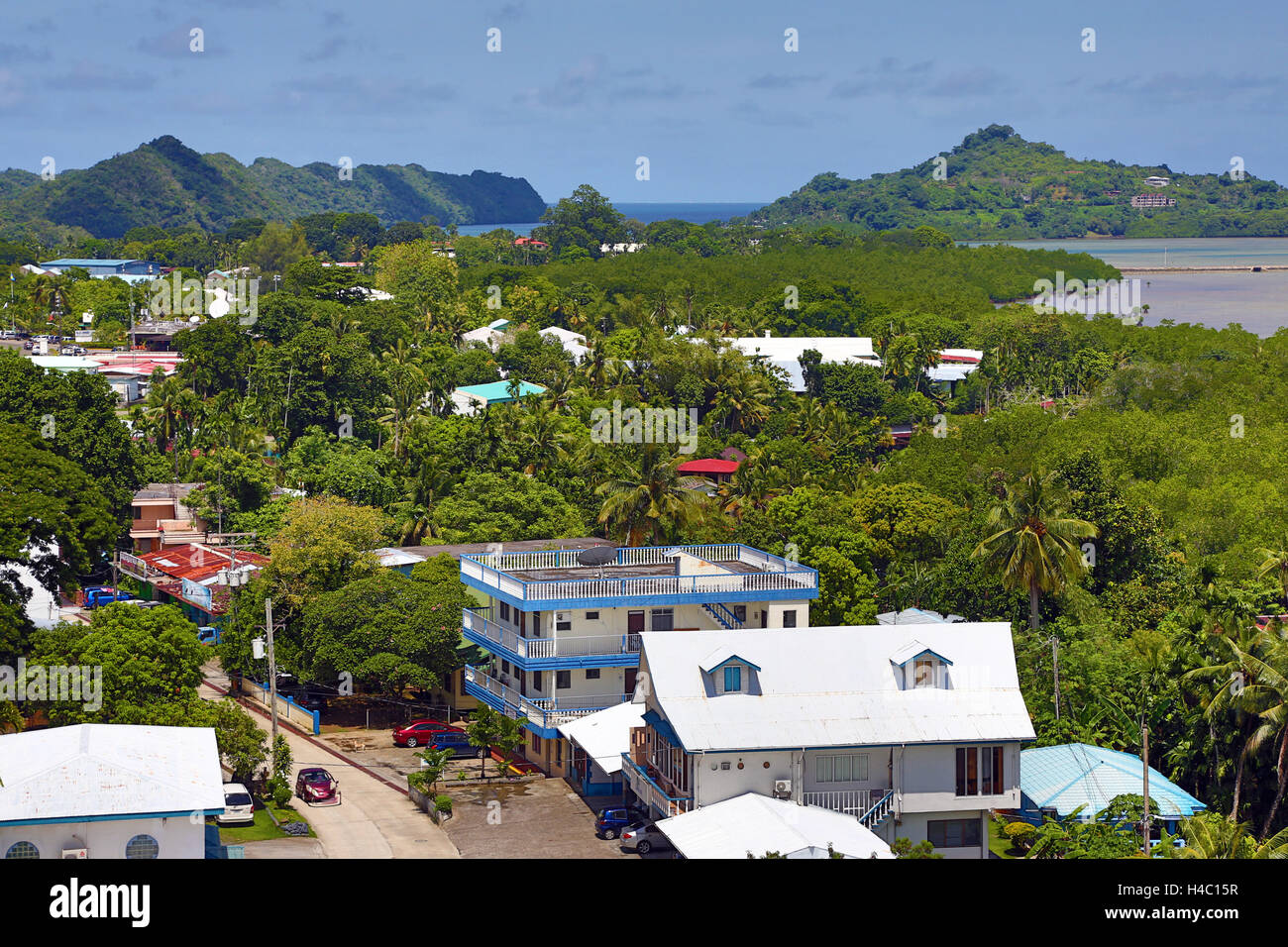 Ville Koror et les îles, l'île de Koror, République de Palau, Micronesia, Pacific Banque D'Images