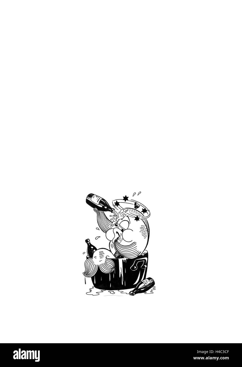 La Bouillabaisse avec squiffy angler Banque D'Images