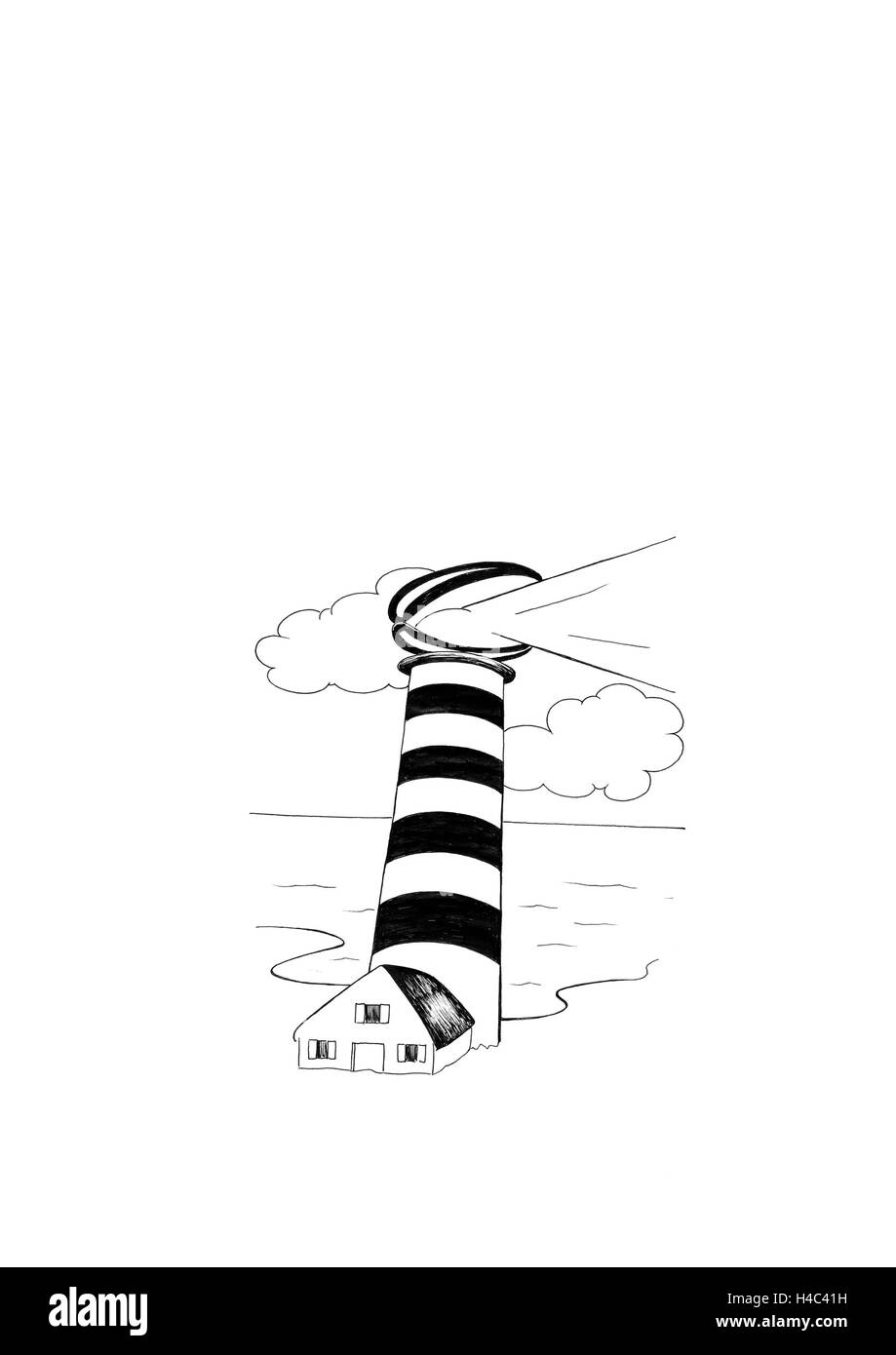 Phare de Haffkrug Banque D'Images