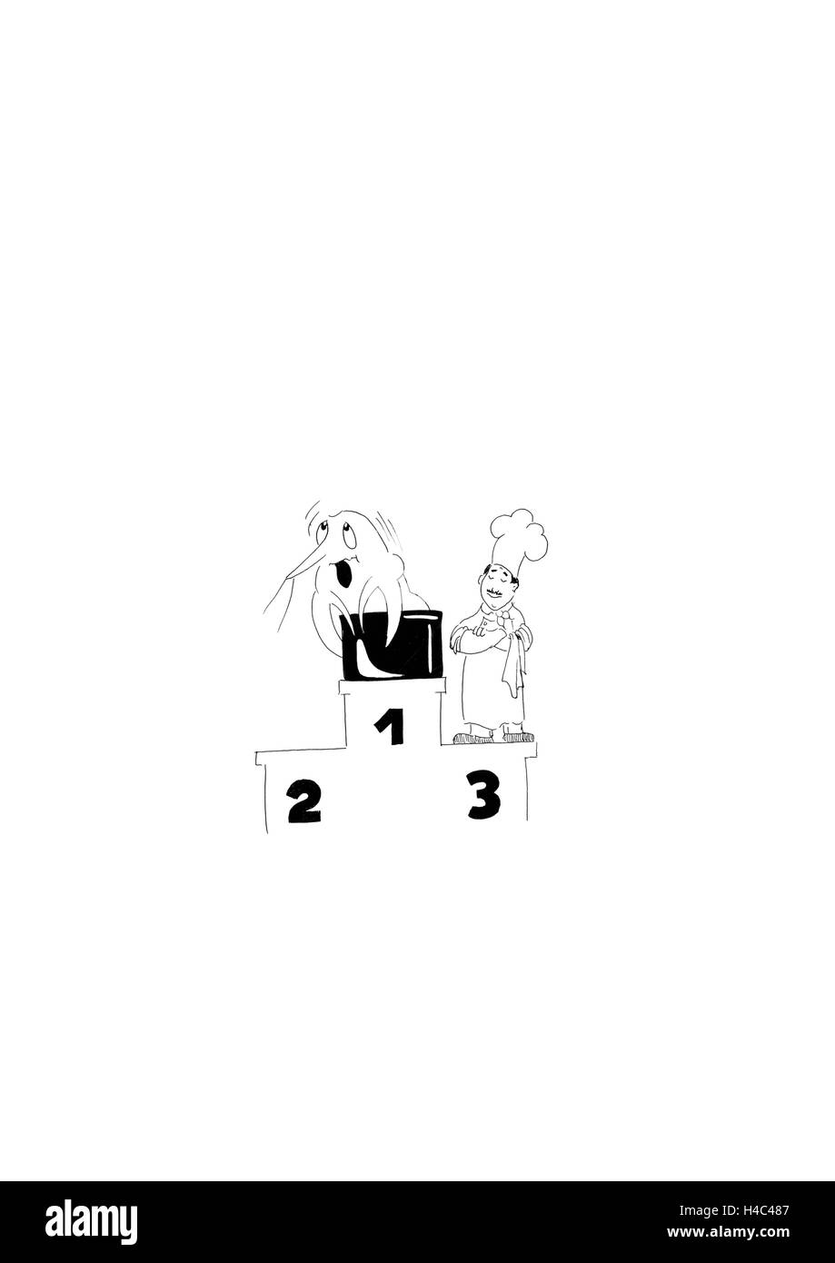 Jeux olympiques, avanti à la langoustine Banque D'Images