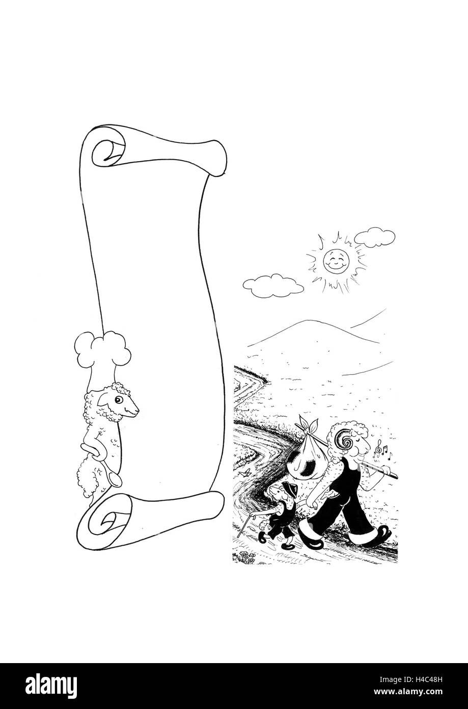 Carte de Pâques Pâques est un moment de l'agneau Banque D'Images