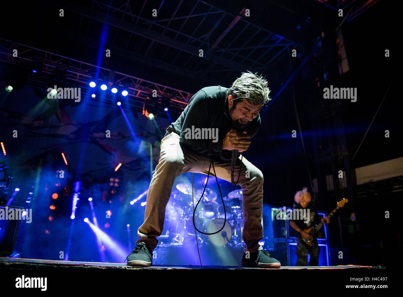 Chino Moreno effectue à Riot Fest Jour 1 à l'échelon national Western Complex Le 2 septembre 2016 à Denver, CO Banque D'Images