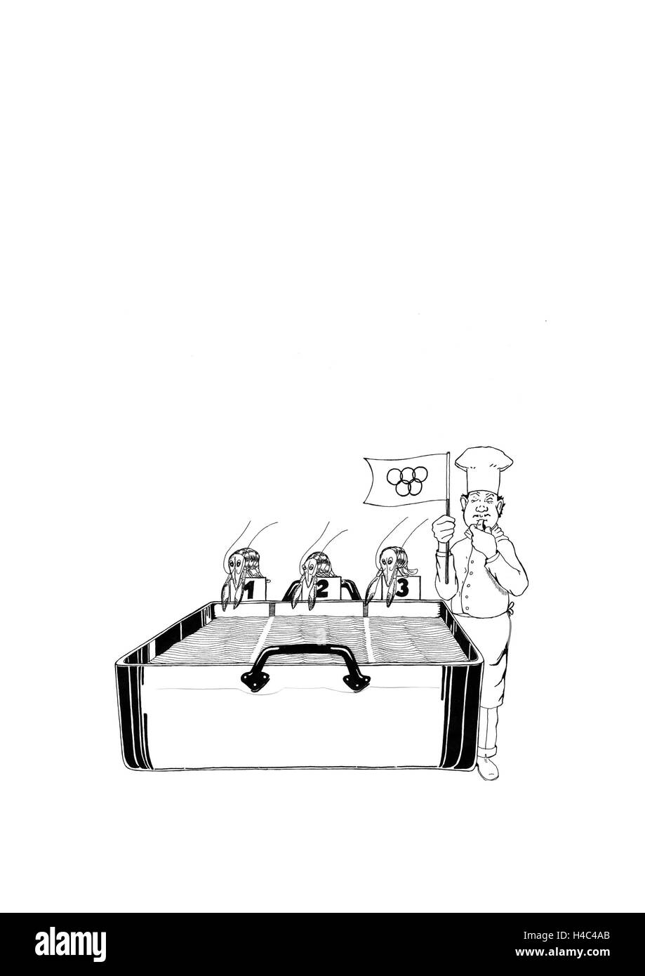 Jeux Olympiques Scampi Banque D'Images