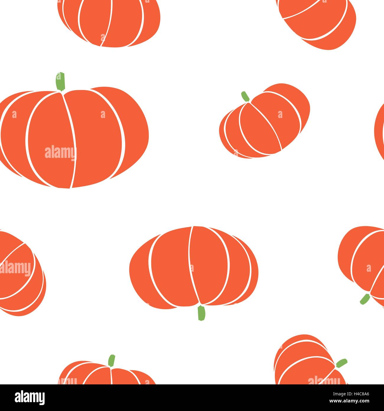 Résumé isolés couleur orange pumpkin seamless texture sur blanc. Fond de légumes de l'agriculture. Papier peint cuisine design. Signe de l'Halloween. Symbole de la récolte d'automne. Vector illustration de citrouille. Illustration de Vecteur