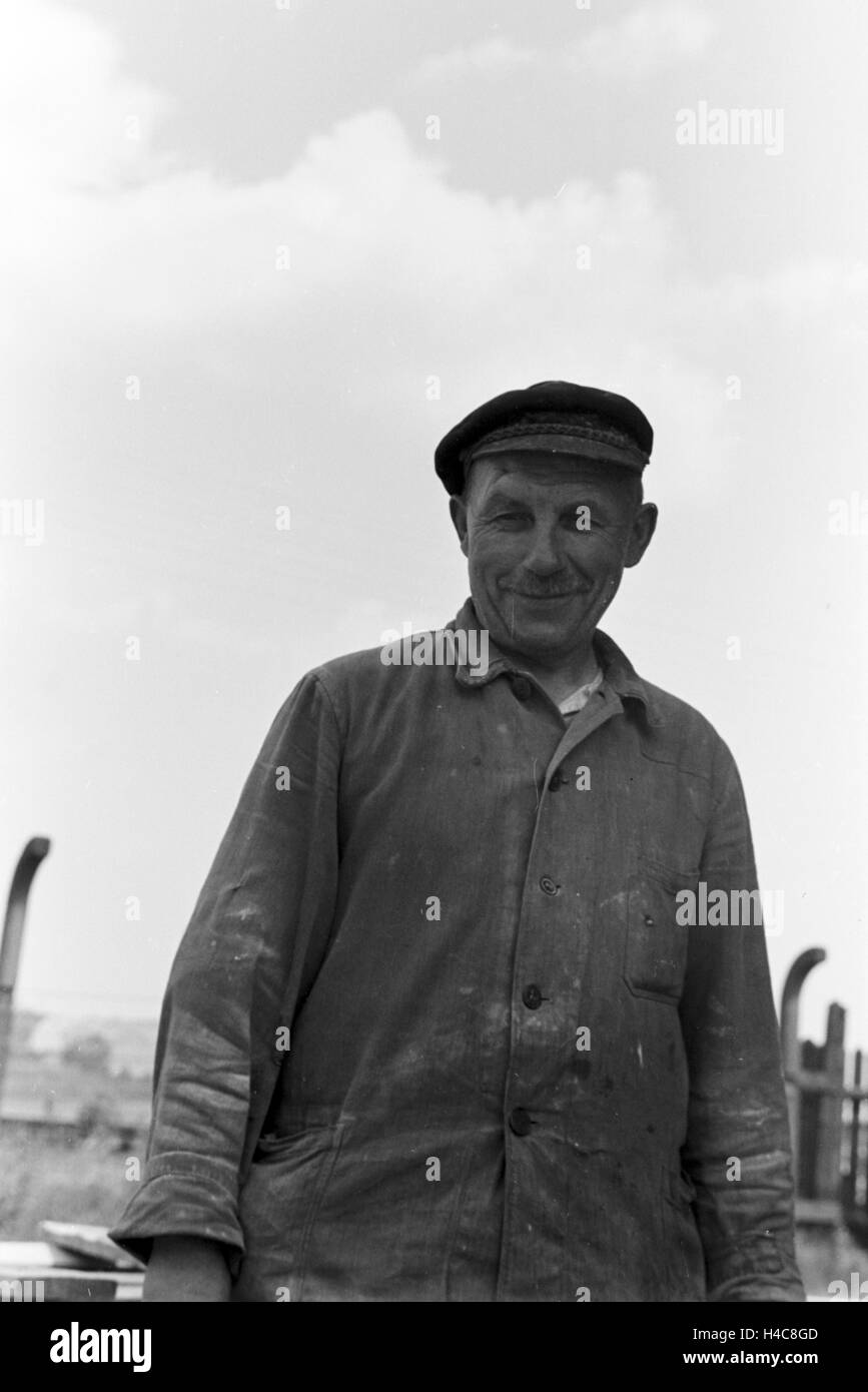 Handwerker bei der Arbeit, Witten, Deutsches Reich 1930er Jahre. Artisans travaillant, Witten, Allemagne 1930 Banque D'Images