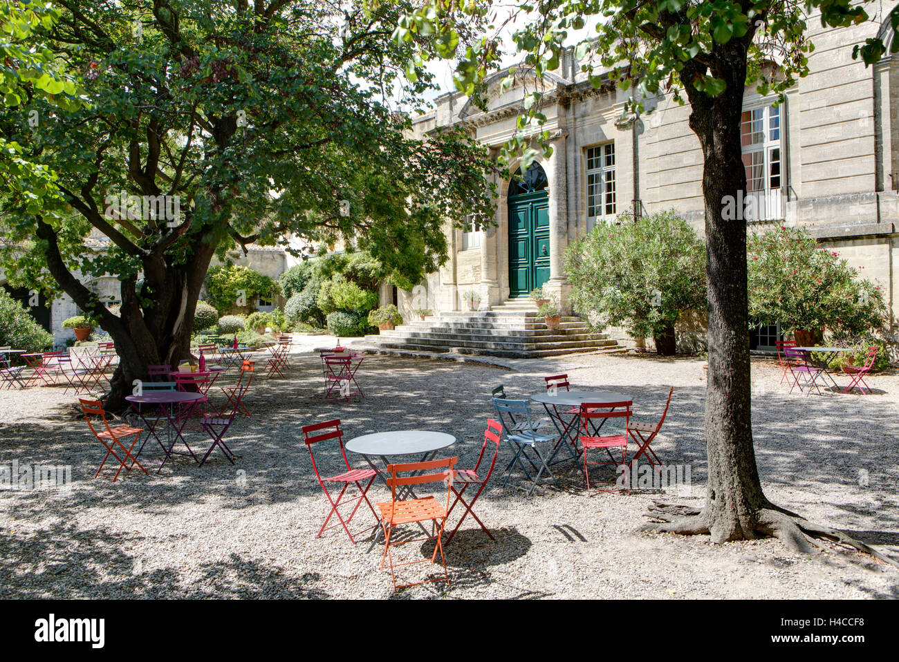 Abbaye Saint André, cloître, jardin, Villeneuve lès Avignon, département du Gard, région Languedoc-Roussillon, France, Banque D'Images