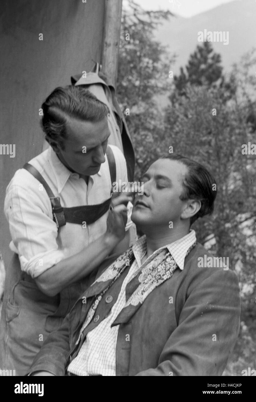 Dreharbeiten für den Film 'Or à nouveau Frisco', Deutsches Reich 1930er Jahre. Programme de tir pour le film 'l'or à nouveau Frisco', Allemagne 1930 Banque D'Images