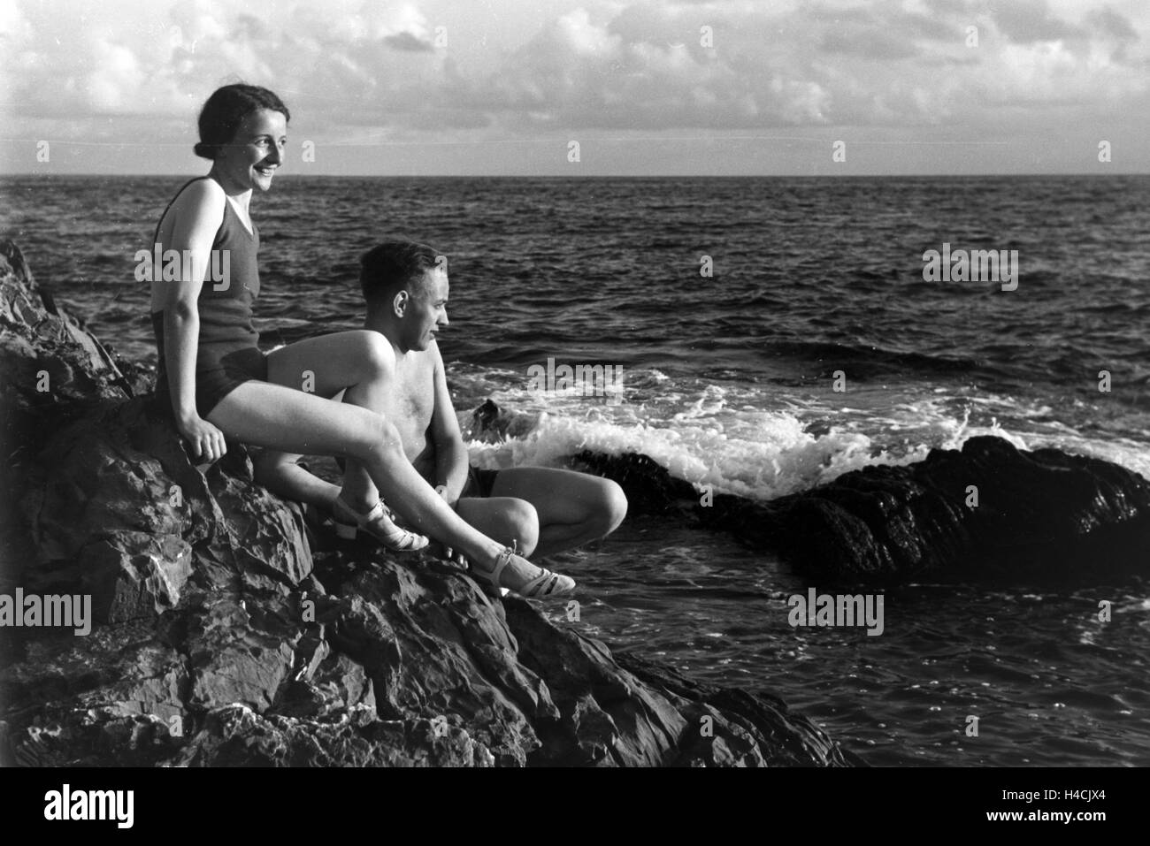 Eine Reise nach Italien, Italien 1930 er Jahre. Un voyage en Italie, Italie 1930 Banque D'Images