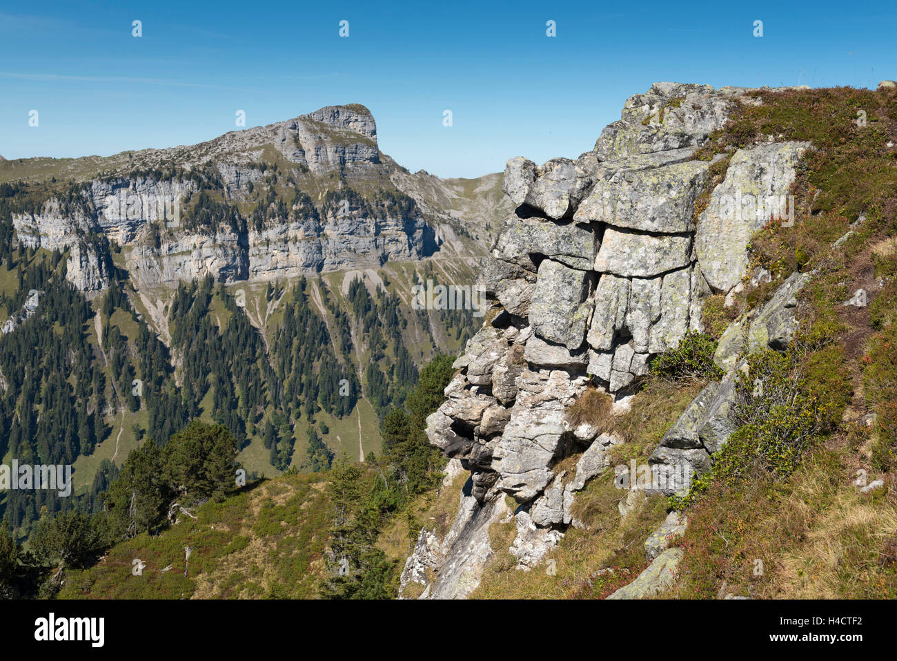 L'Europe, Suisse, vue depuis le bas de la corne corne rouge Banque D'Images