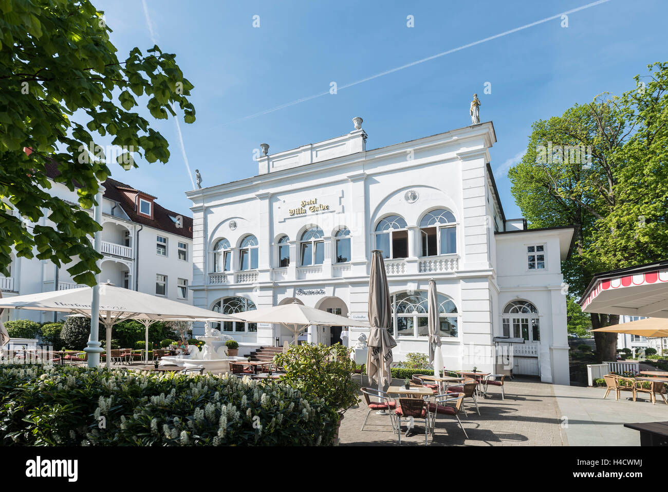 Binz, Schleswig-Holstein, Allemagne, chambre dans le style de la baignoire, de l'architecture L'hôtel 'Villa' salvo Banque D'Images