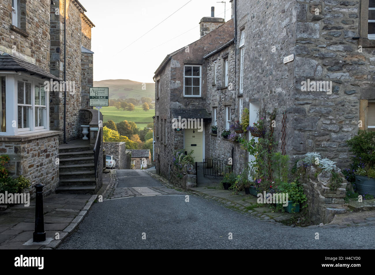 Ville de marché de Kirkby Lonsdale dans le Lake District, Cumbria, Royaume-Uni Banque D'Images