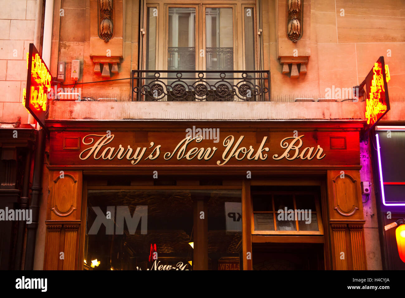 Europe, France, Paris, le Harry's New York bar, 5 rou Daunou Banque D'Images