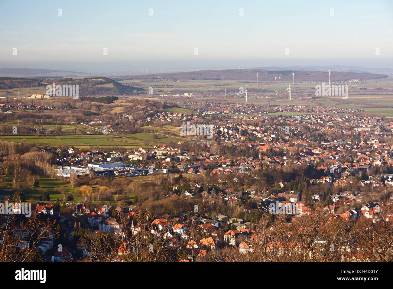 Bad Harzburg, vue de la ville thermale Banque D'Images Bad Harzburg, vue de la ville thermale Banque D'Images
