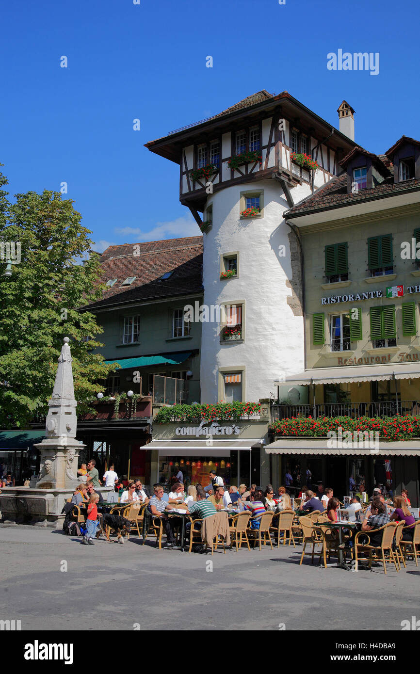 L'espace de l'ours dans le centre-ville de Berne, Suisse Banque D'Images