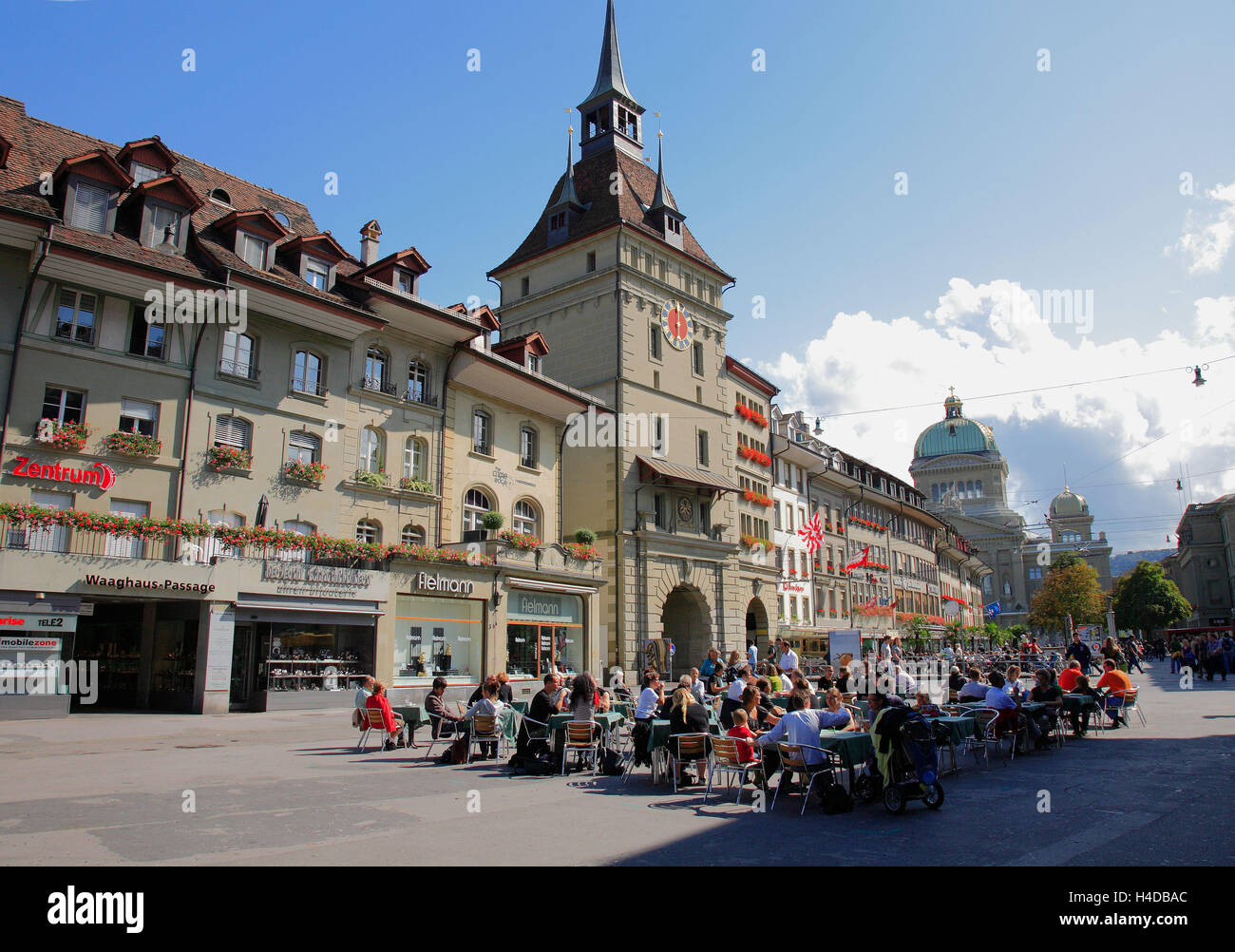 L'espace de l'ours dans le centre-ville de Berne, Suisse Banque D'Images