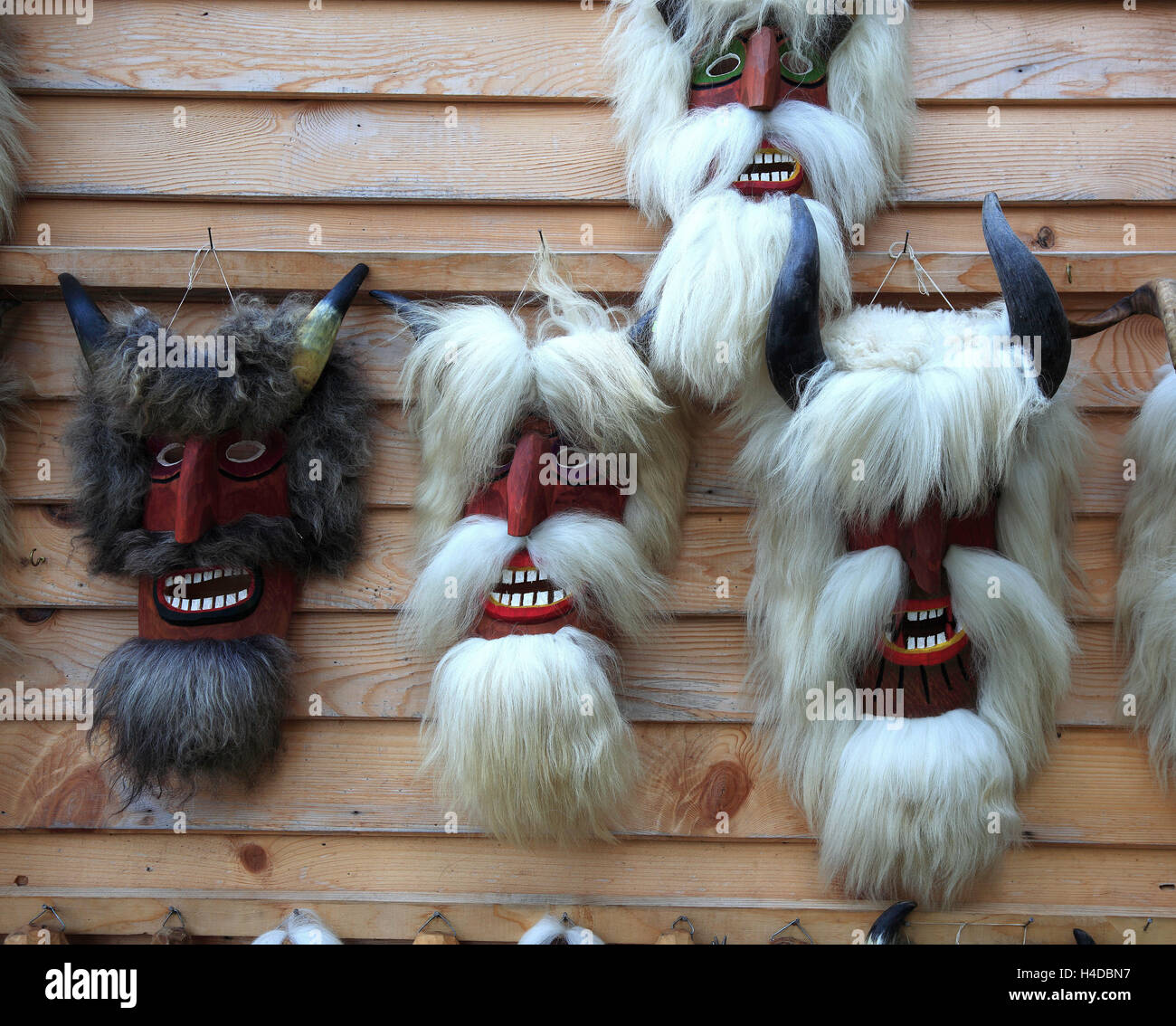 Vente de souvenirs dans le château de Bran, château, Draculaschloss Törz cercle, Brasov, en Transylvanie, Roumanie Banque D'Images