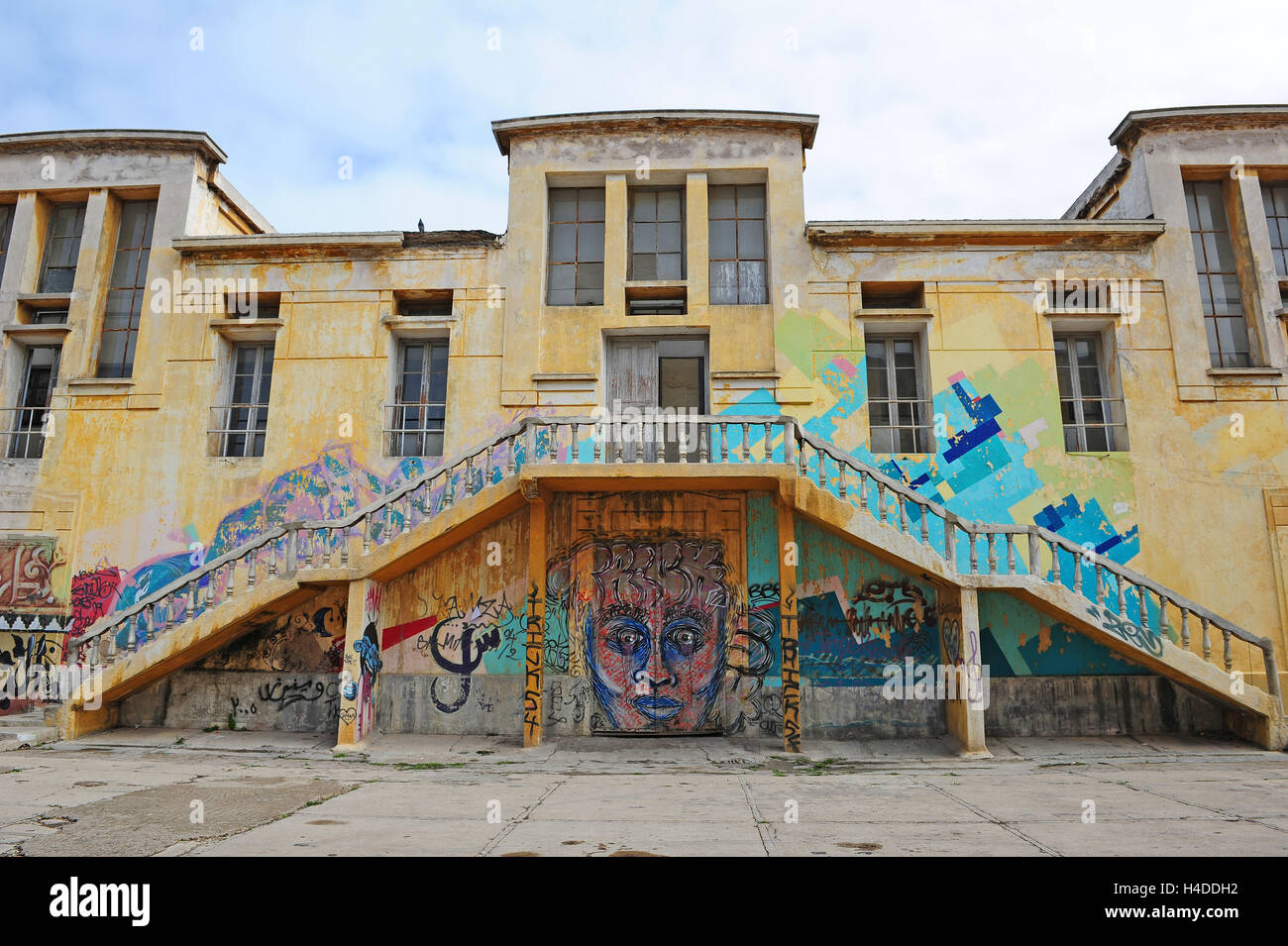 La Fabrique culturelle des anciens abattoirs de Casablanca", un abattoir tourné centre culturel. Banque D'Images