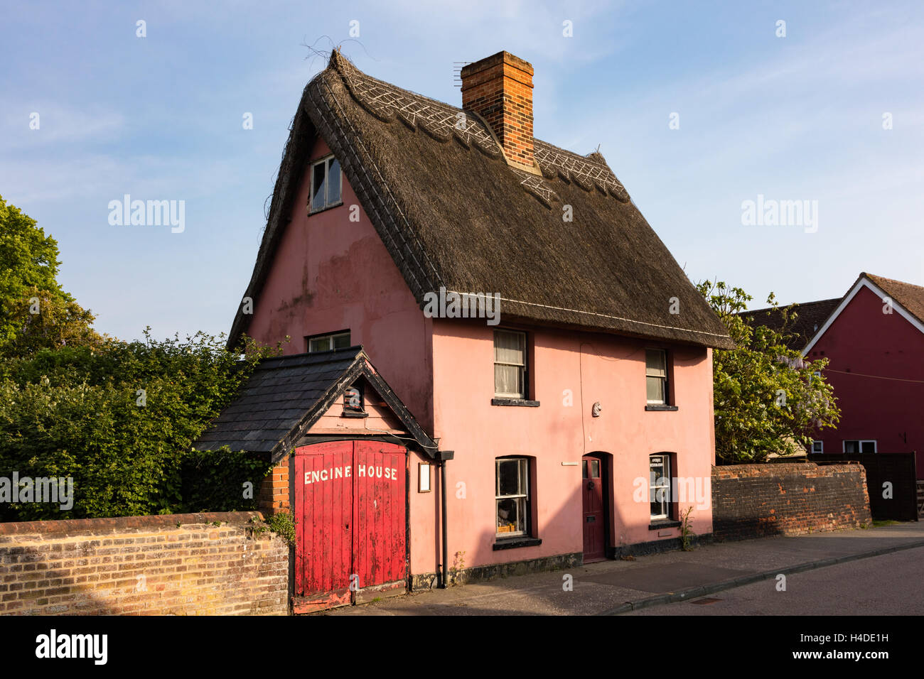 Historique de Thaxted fire station, le moteur maison, un joli gîte, Thaxted, Essex, UK Banque D'Images