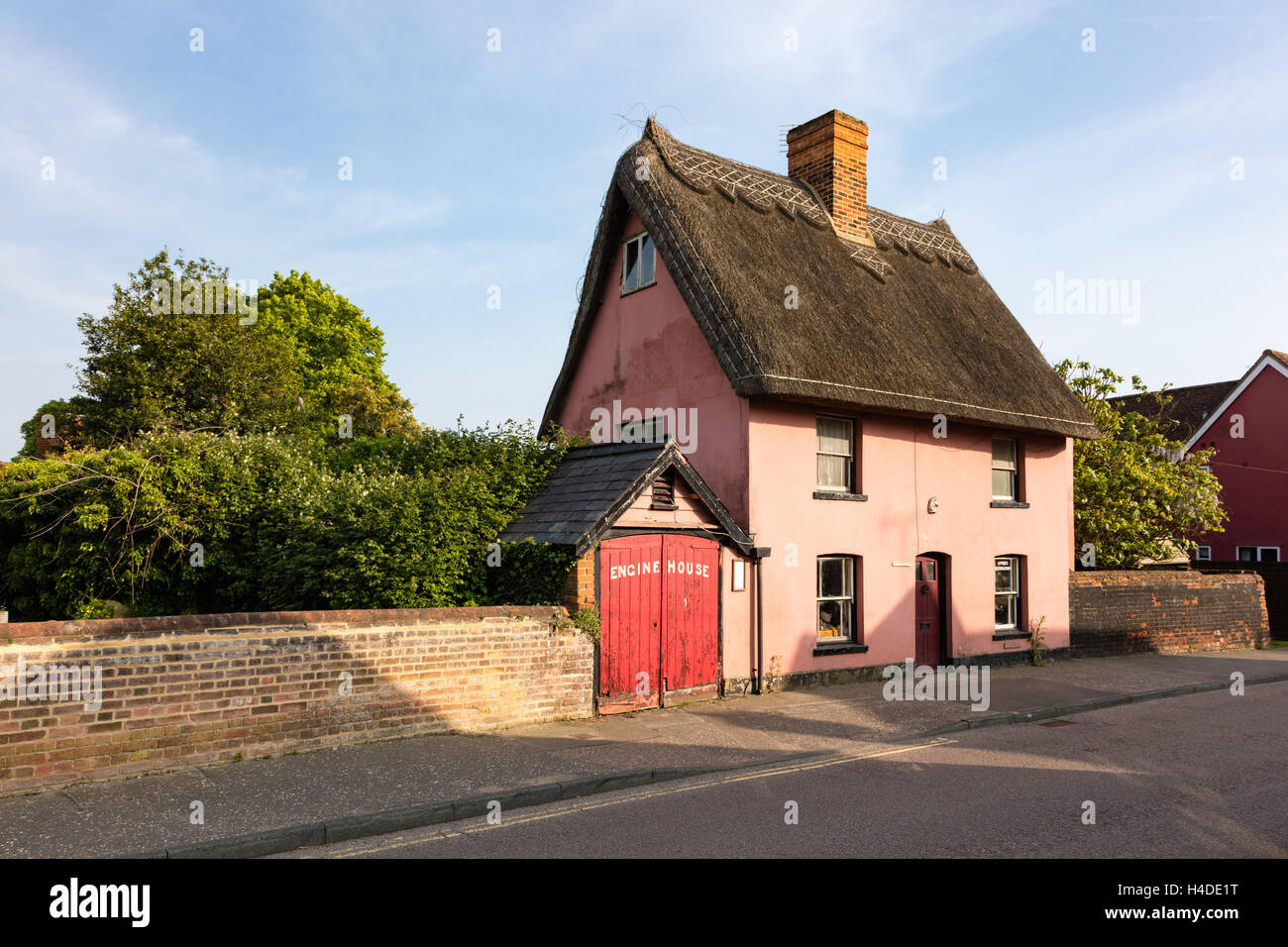 Historique de Thaxted fire station, le moteur maison, un joli gîte, Thaxted, Essex, UK Banque D'Images