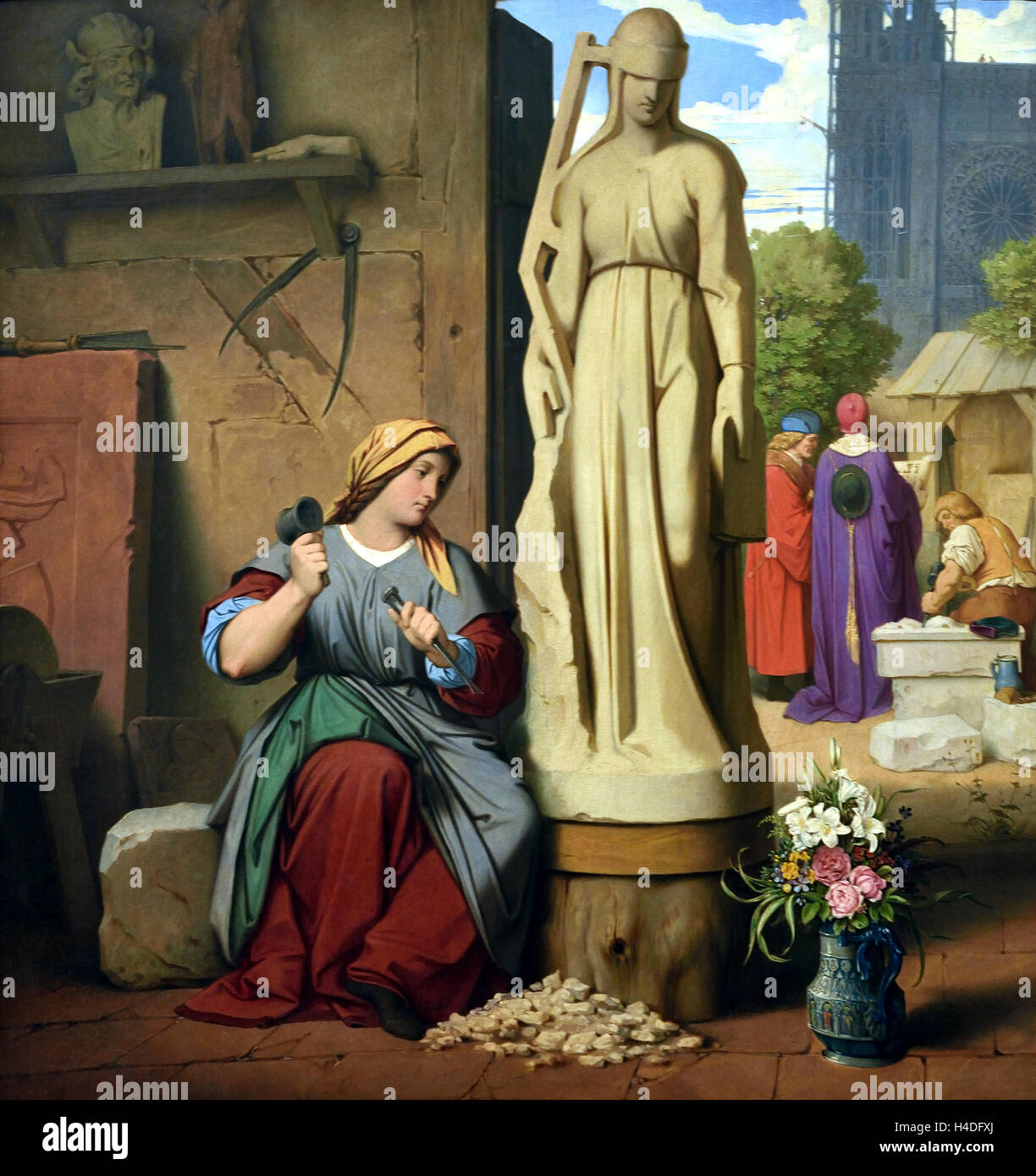 Sabine von Steinbach 1844 Moritz von Schwind 1804-1871 Autriche Austrian Banque D'Images