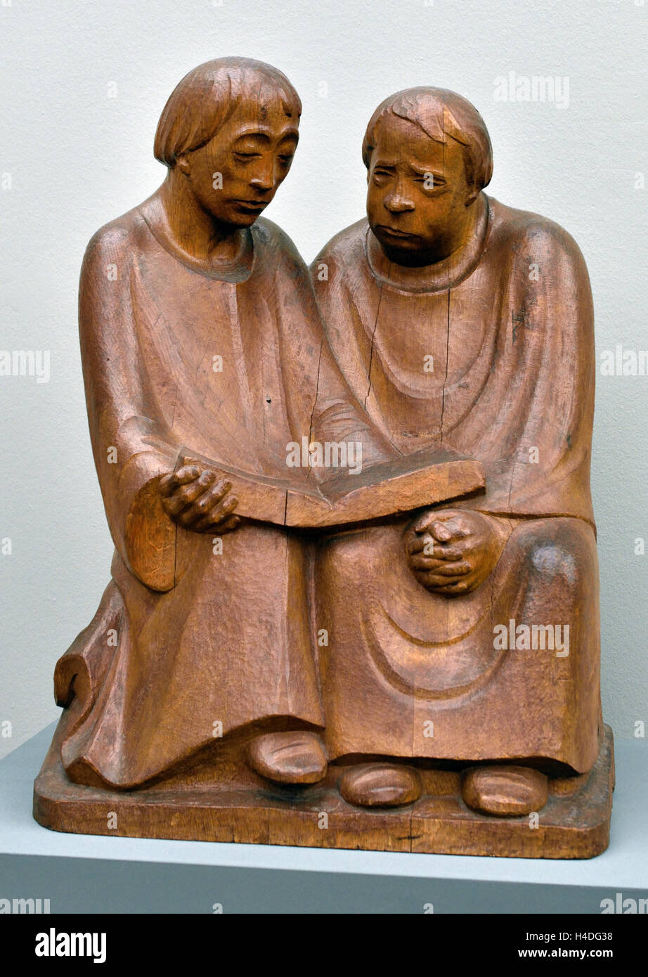 Les moines lecture III 1932 1870-1939 Allemagne allemand Ernst Barlach Banque D'Images