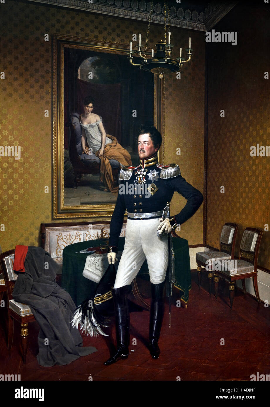 Le Prince de Prusse Août 1828 Franz Krüger 1797 -1857 Allemand Allemagne Banque D'Images