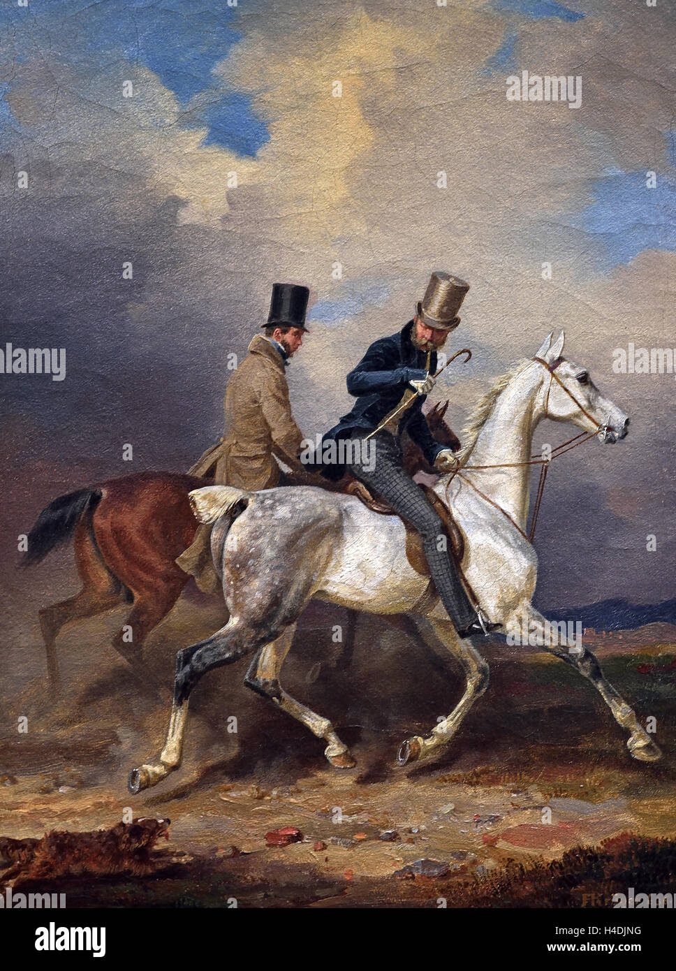 Le prince William's ride accompagné par l'artiste Franz Krüger 1797 -1857 1836 Allemand Allemagne Banque D'Images