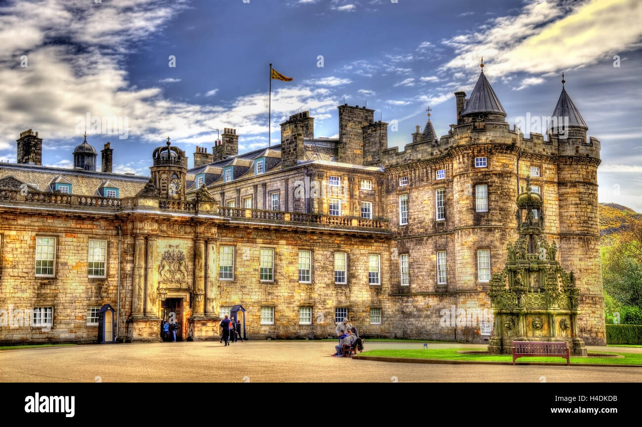 Le palais de Holyroodhouse à Edimbourg - Ecosse Banque D'Images