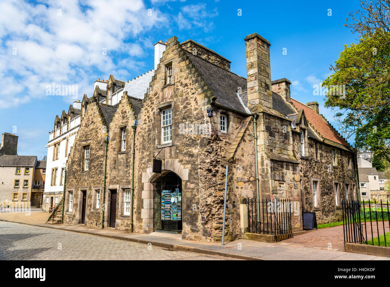 La construction au palais de Holyroodhouse à Edimbourg - Ecosse Banque D'Images