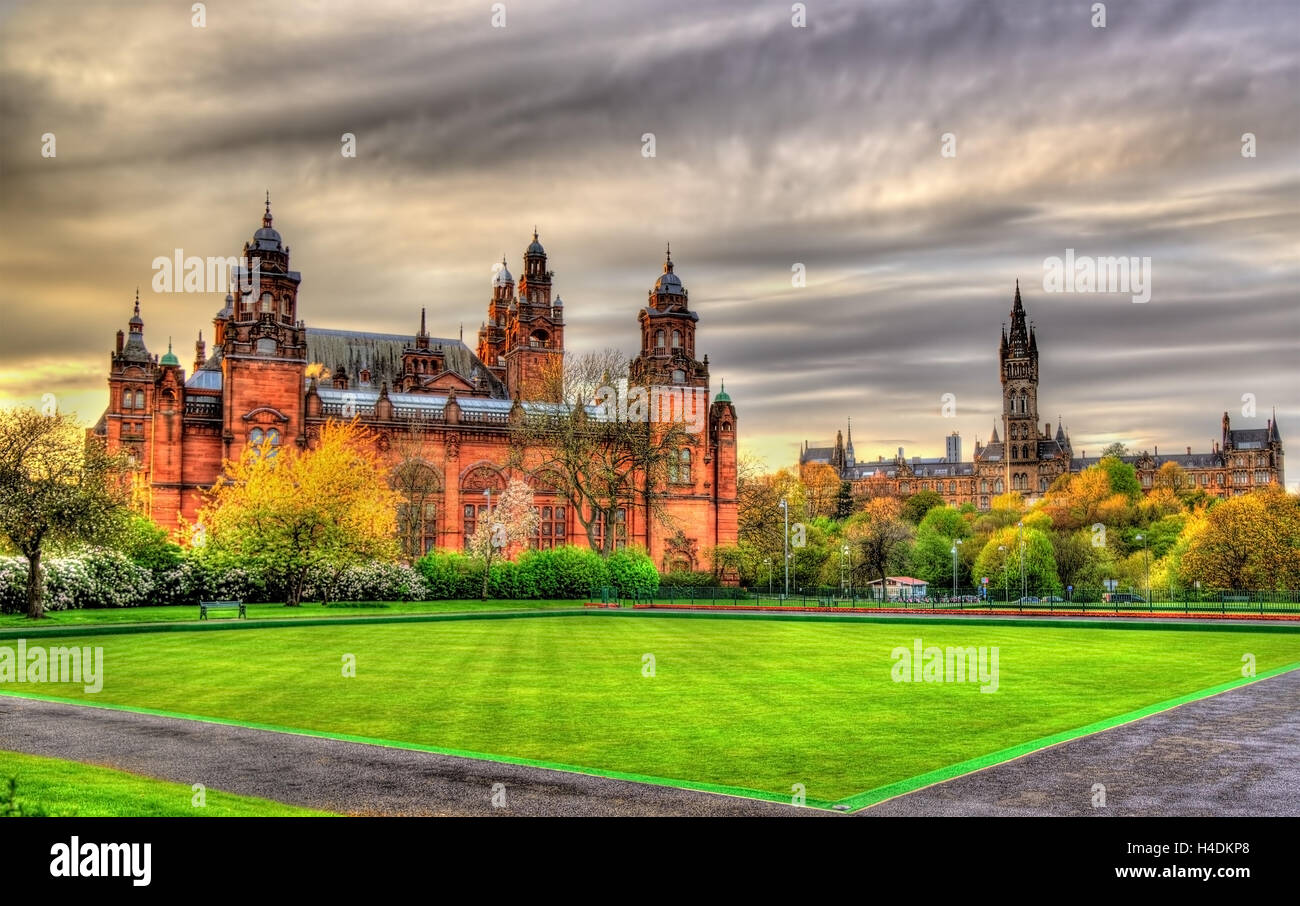 Musée de Kelvingrove et l'Université de Glasgow - Ecosse Banque D'Images