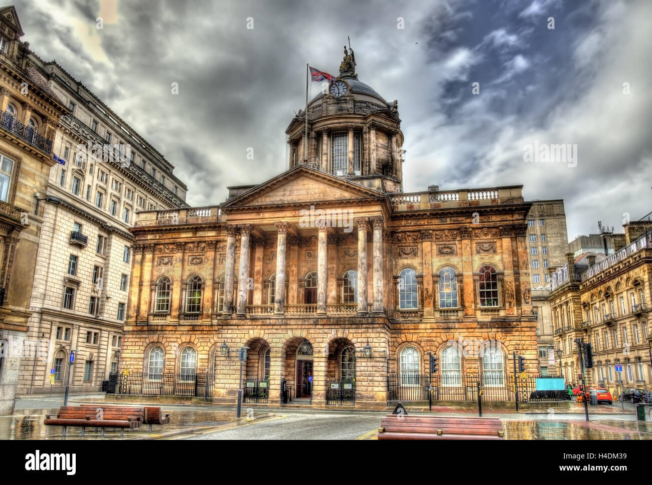 Hôtel de ville de Liverpool - England, UK Banque D'Images