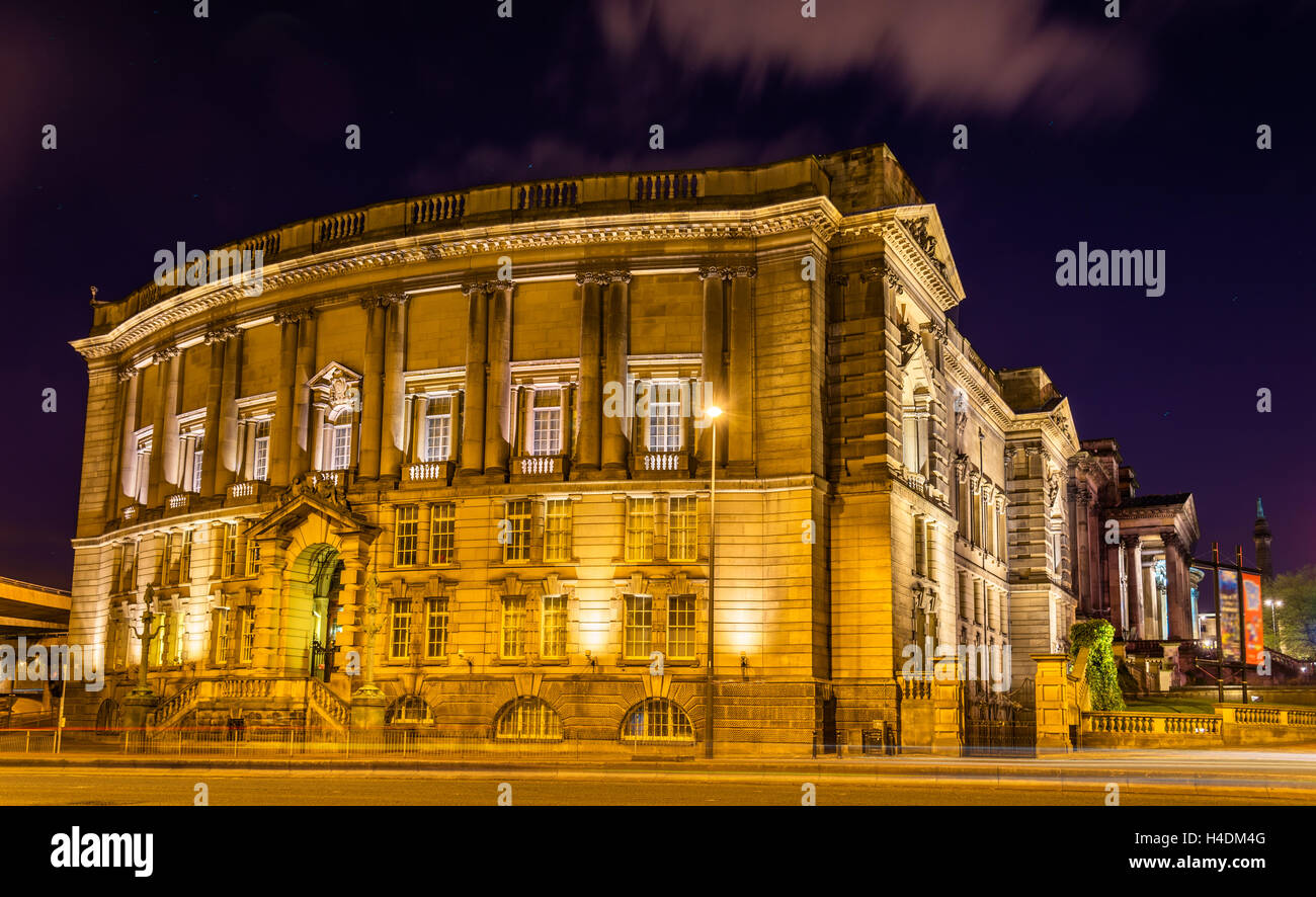 World Museum Liverpool dans la nuit - France Banque D'Images
