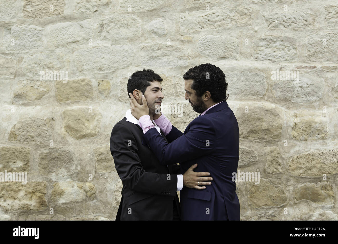Couples gays dans le mariage civil, l'amour et des relations Banque D'Images