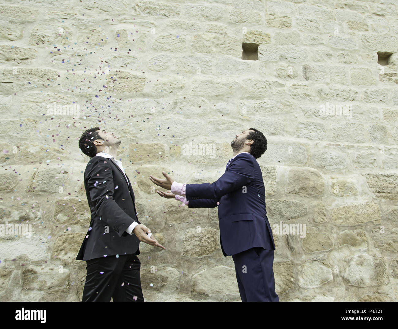 Couples gays dans le mariage civil, l'amour et des relations Banque D'Images