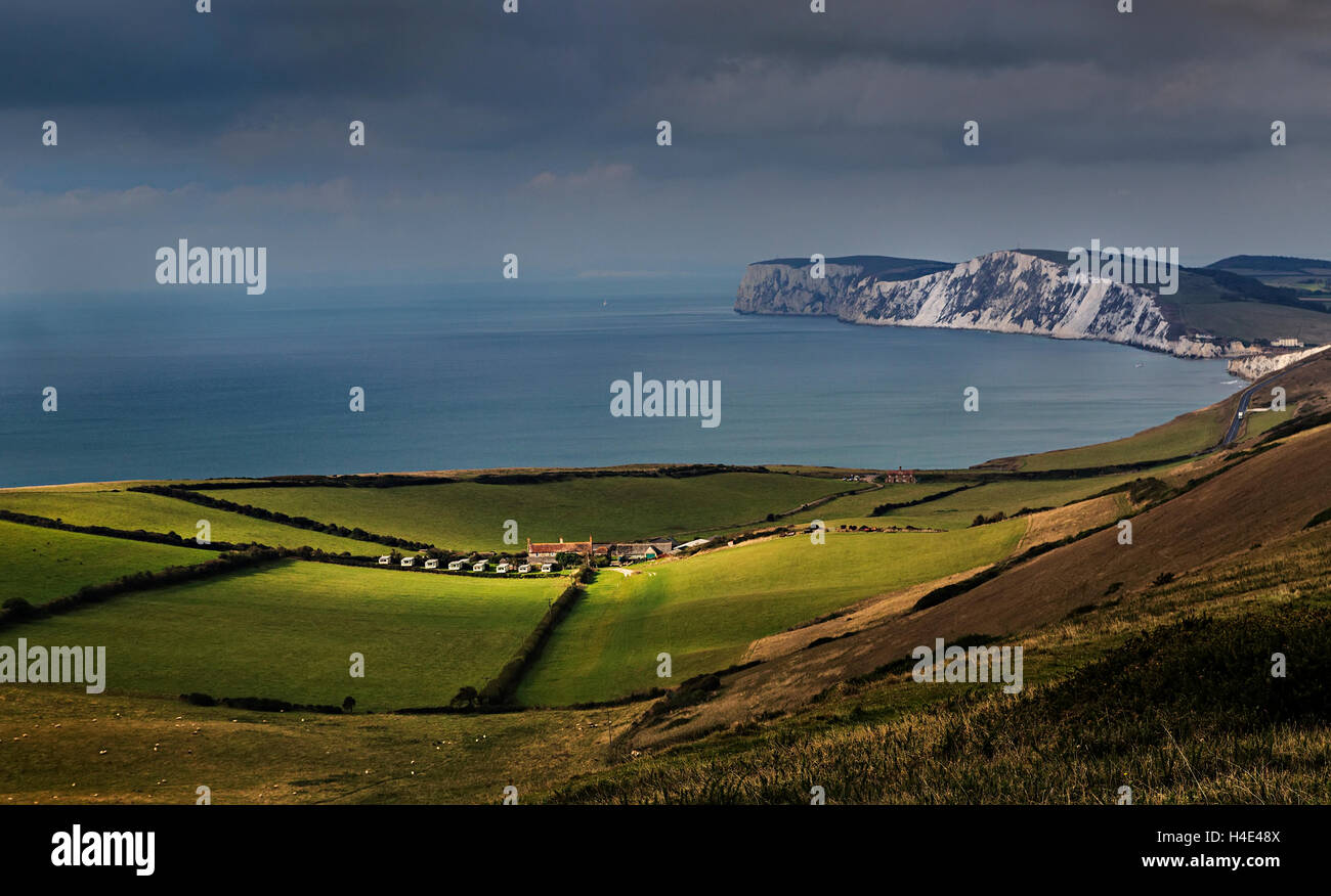 Compton, île de Wight, Royaume-Uni Banque D'Images