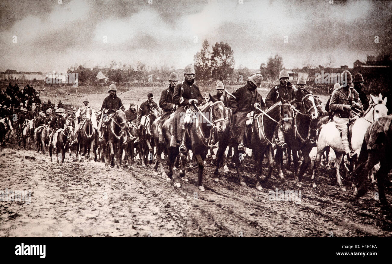 Les troupes britanniques dans l'Afrique du Sud pendant la Guerre des Boers qui a éclaté le 11 octobre 1899. Banque D'Images