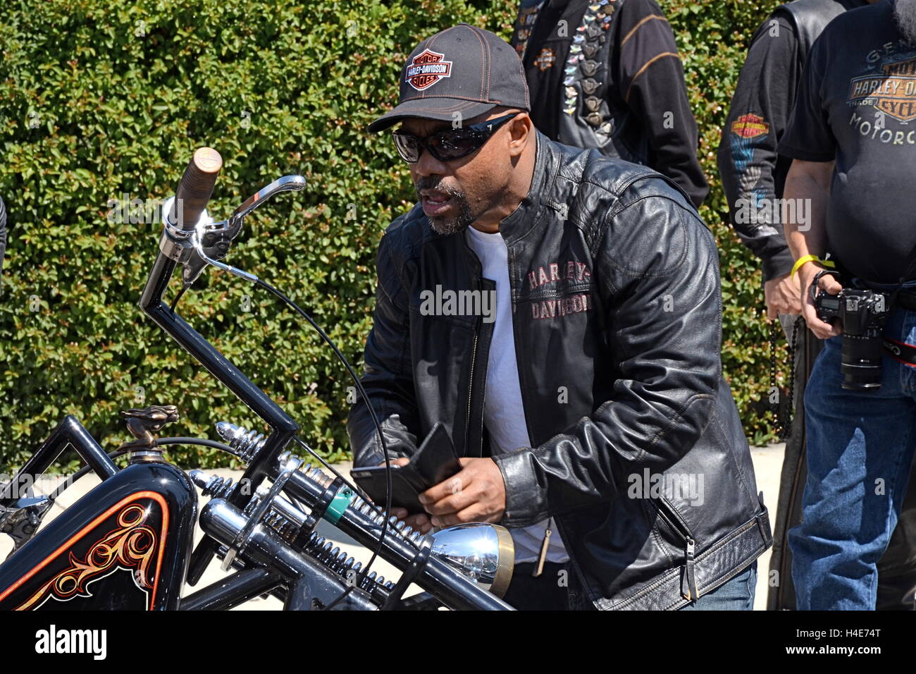 Michael Beach au 'Ssur d'Anarchie' Inscrivez-vous le 2e Rapport annuel 'Ride pour Ronnie' pour l'oid Cancer Fund à Harley Davidson de Glendale à Glendale en Californie le 22 mai 2016 Banque D'Images