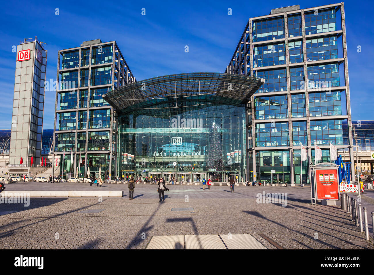 Vue de la principale gare ralway à Berlin, Allemagne Banque D'Images