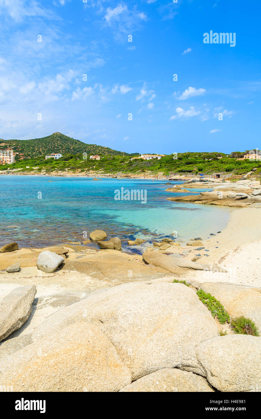 Belle Vue Sur La Plage De Campulongu Avec De Leau De Mer