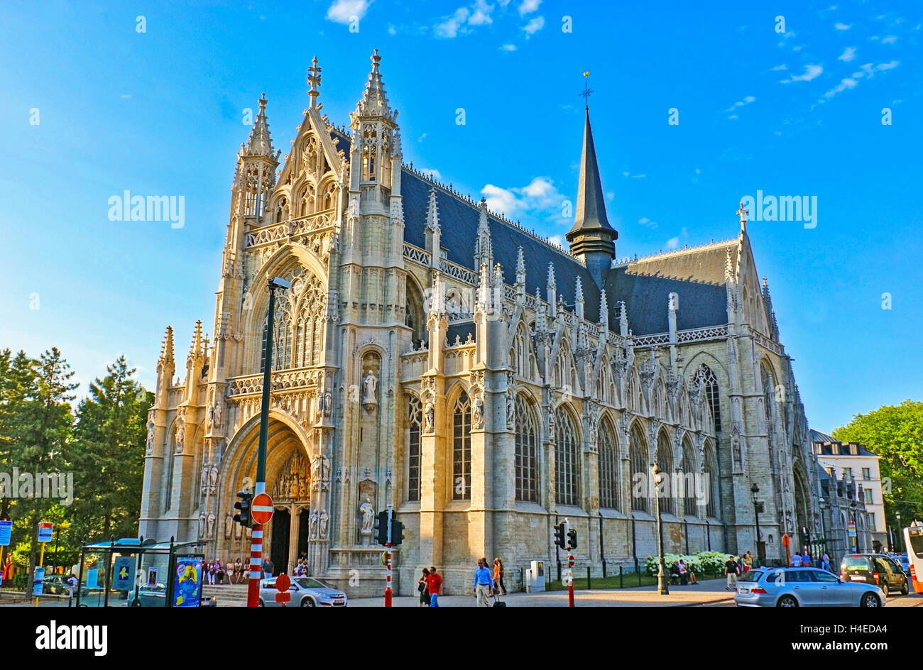 L'église Notre Dame du Sabon est la perle de l'architecture gothique tardive Banque D'Images