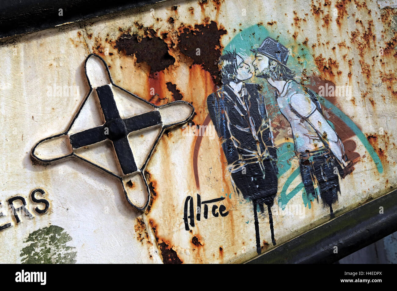 Inner City Art at Slate Wharf, Castlefields, Manchester, Angleterre du Nord-Ouest, Royaume-Uni, M15 4ST Banque D'Images